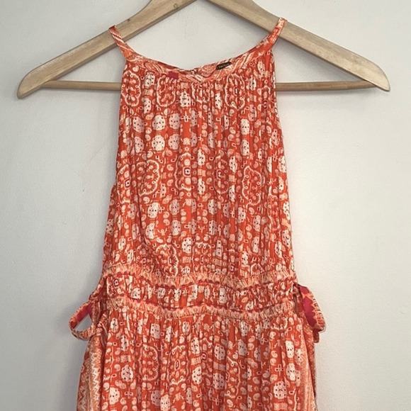 Free People Mid Summers Day Dress in Cayenne Combo - Picture 6 of 12
